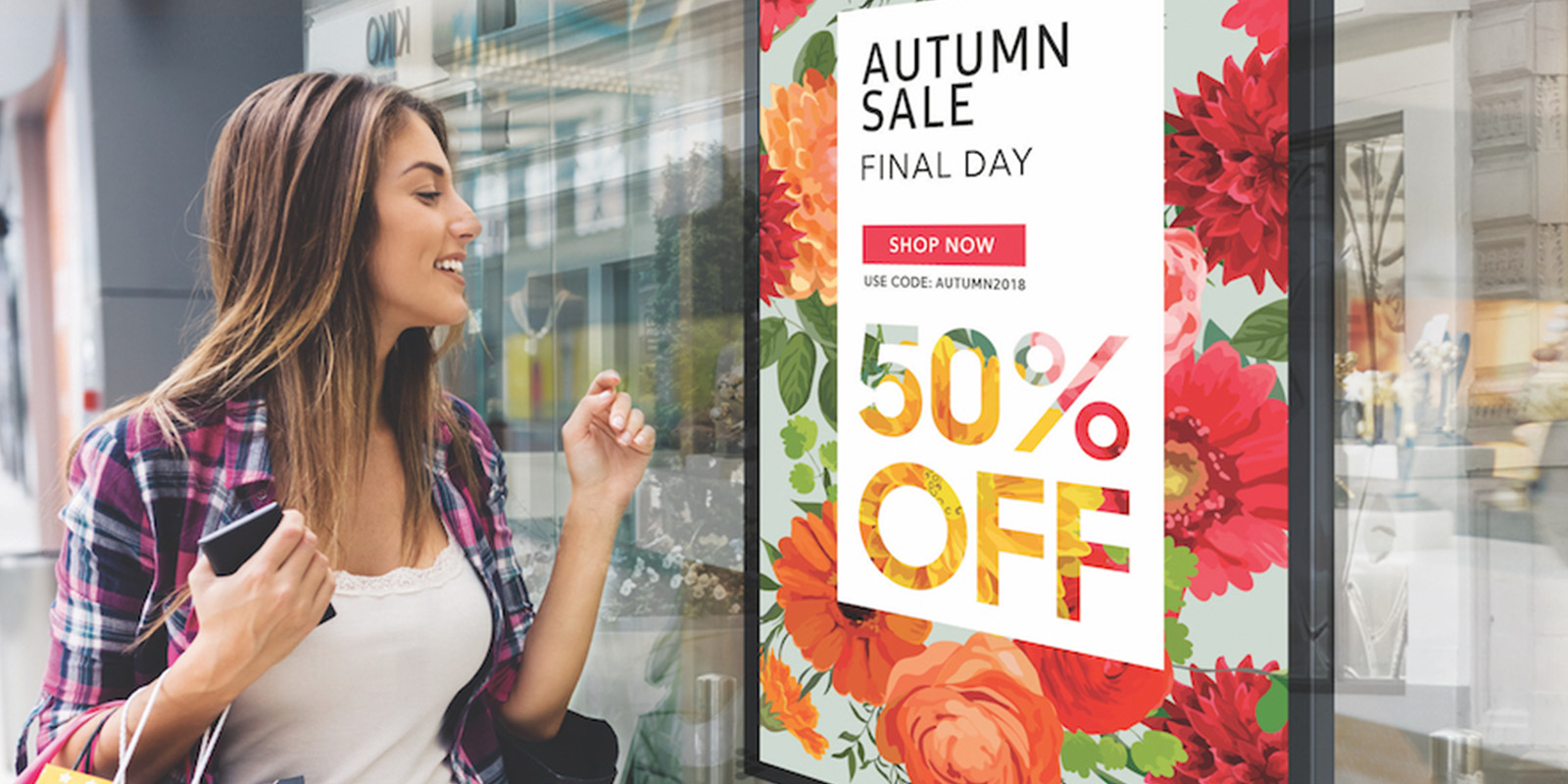 How digital signage drives retail traffic and sales